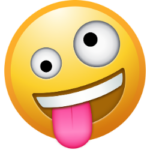 Smiley mit Zunge
